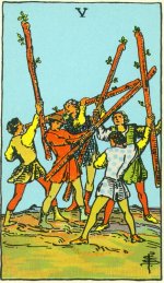 Five of Wands